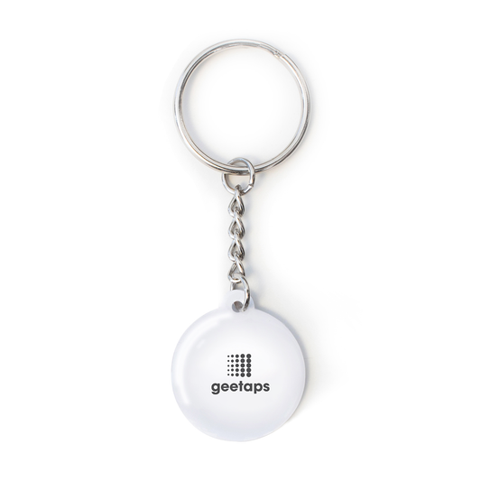geetaps keychain white - Digital business card