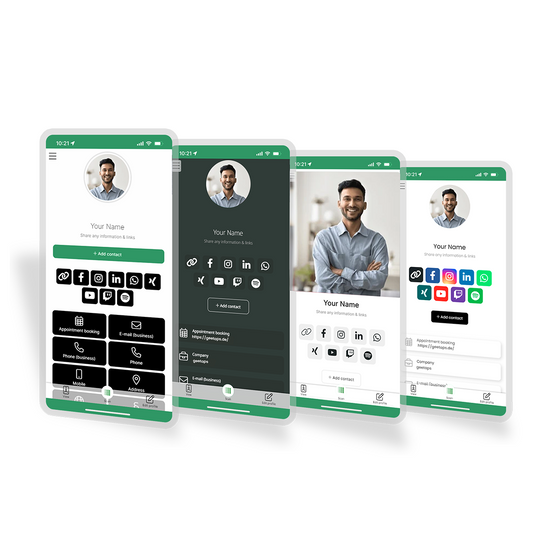 Custom metal card - Digital business card NFC + QR code