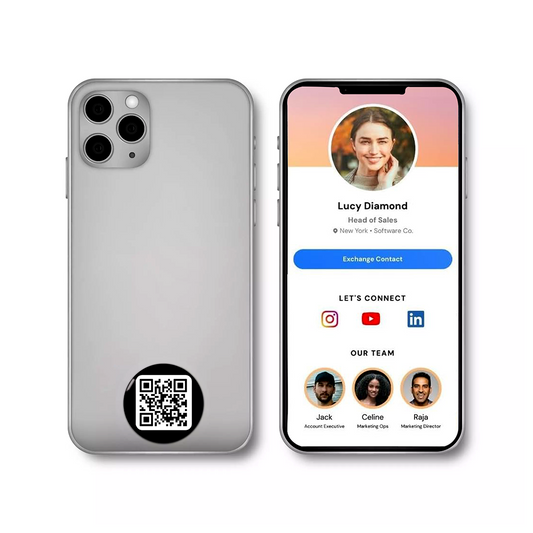 Geetaps black QR/NFC - Digital business card