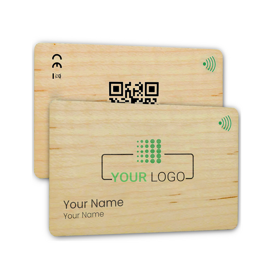 Custom wood card - Digital business card