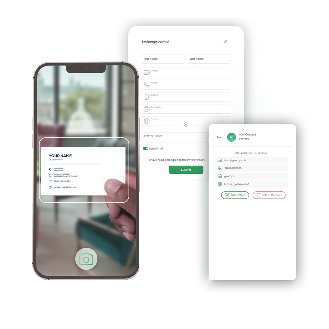 Geetaps black - Digital business card