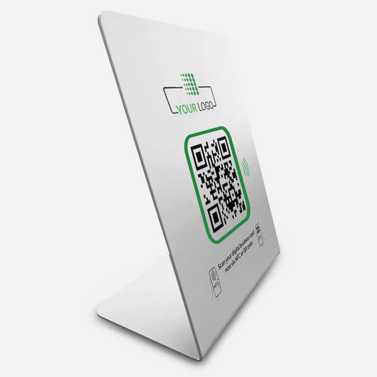 Custom display stand - digital business card NFC 14,5x17cm