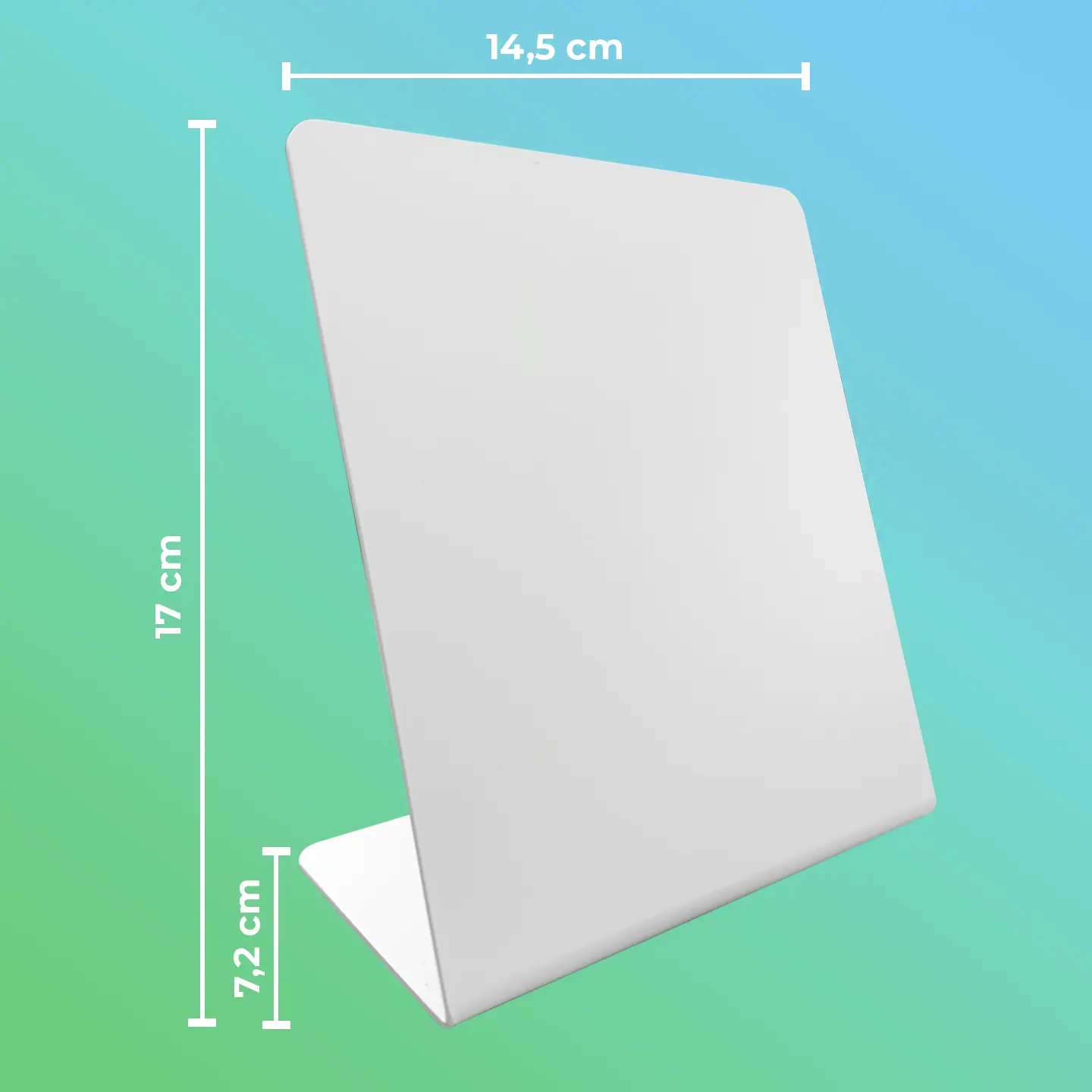 Custom display stand - digital business card NFC 14,5x17cm