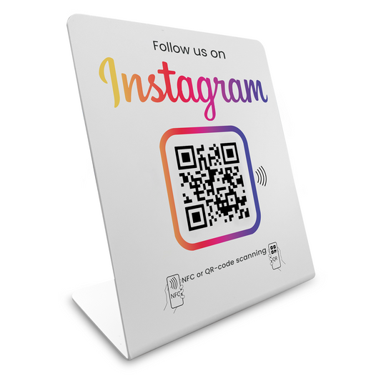 Instagram Booster Display – NFC/QR-Code Display