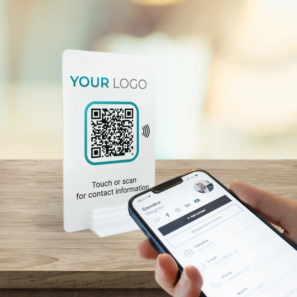 Custom smartcard (evaluation card) - Digital business card