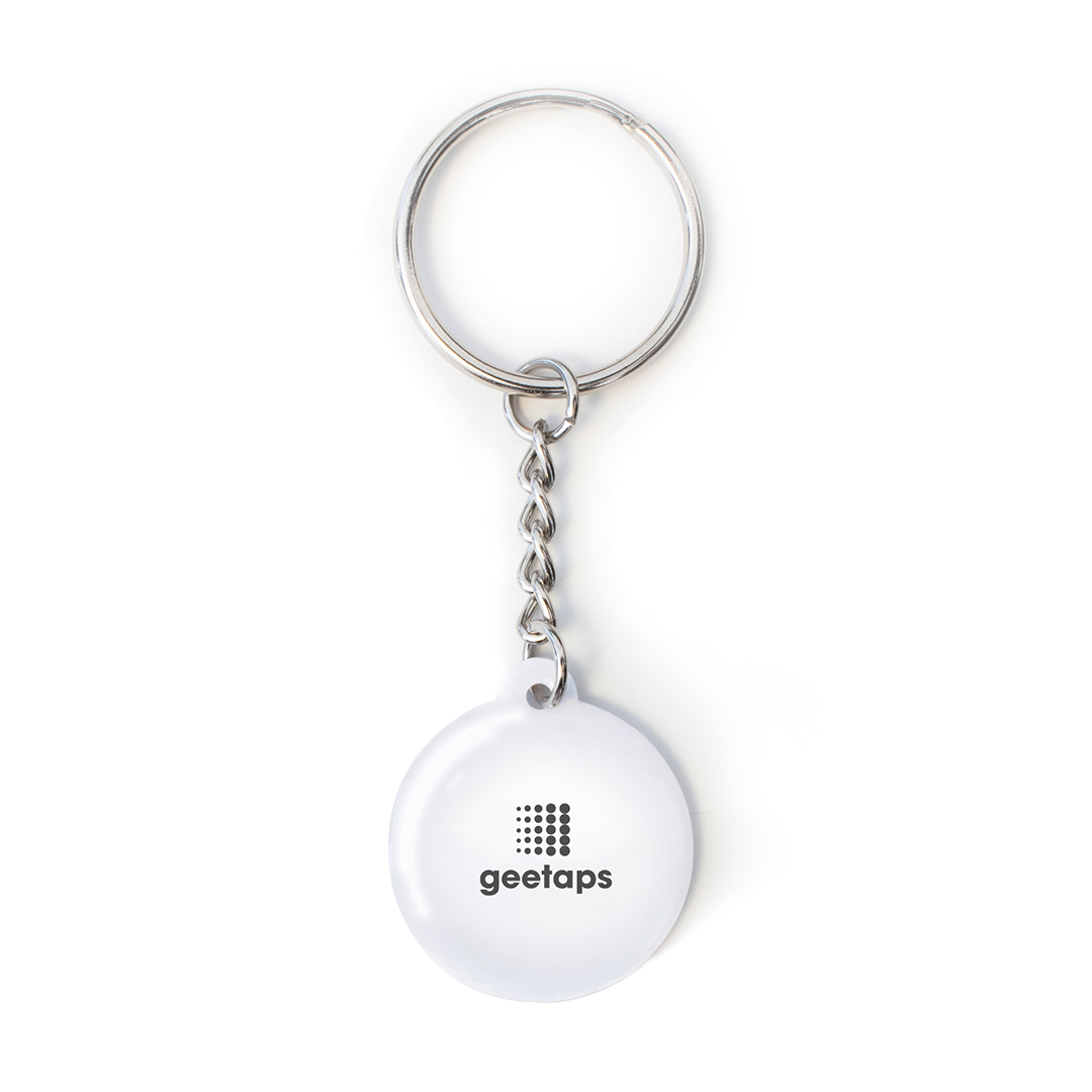 geetaps keychain white - Digital business card
