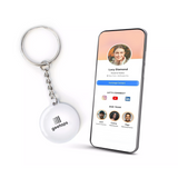 geetaps keychain white - Digital business card