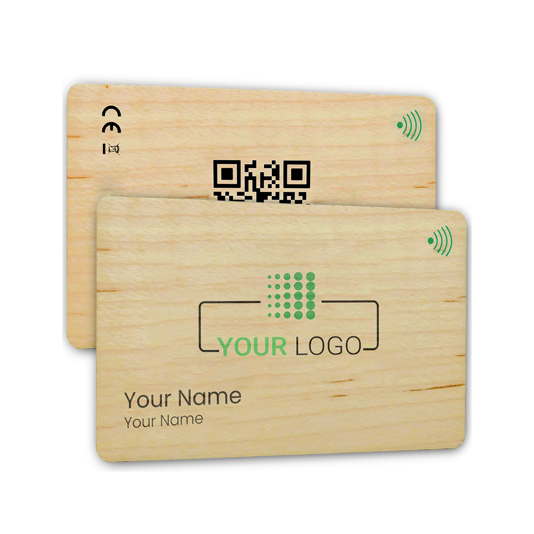 Custom wood card - Digital business card