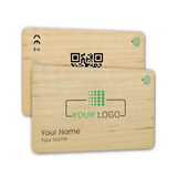 Custom wood card - Digital business card