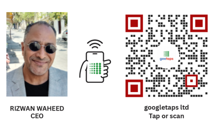 Geetaps Smart Card – NFC & QR Digital Business Card (Customisable)